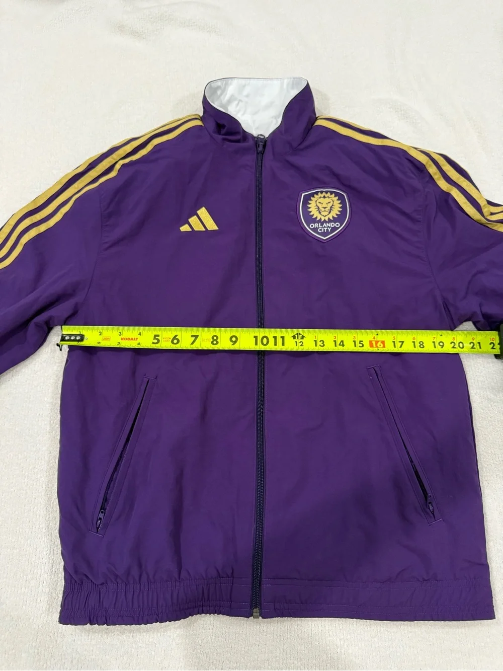 Adidas Orlando City SC 2025 Reversible Anthem Jacket Size Small